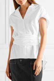 Rosie Assoulin Have the Wind at Your Back cotton-poplin shirt at Net A Porter